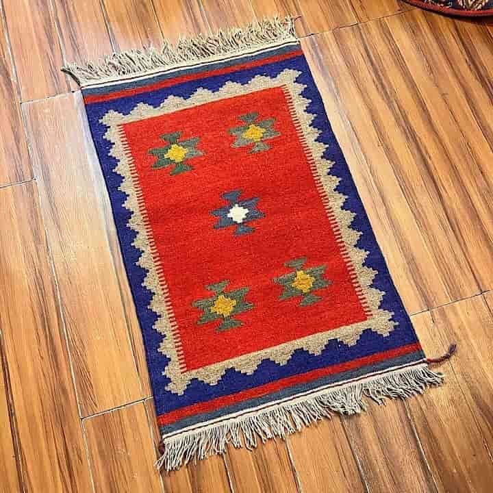 تصویر 3 از خرید گلیم دستباف پشمی دو رو + قیمت فروش استثنایی